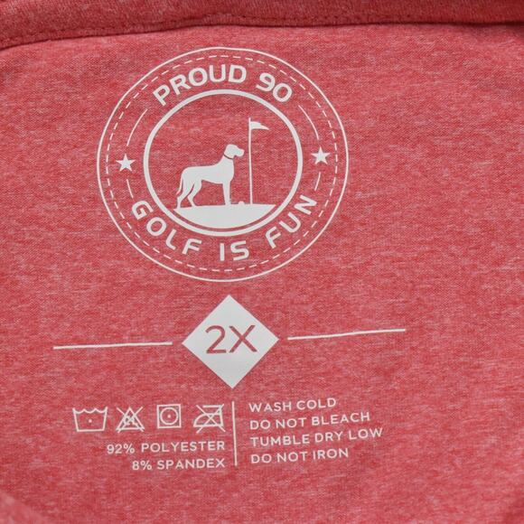 Proud 90 Women's Plus Size 2X Pullover Hoodie loose fit Pink Long Sleeve GOLF - Picture 4 of 8